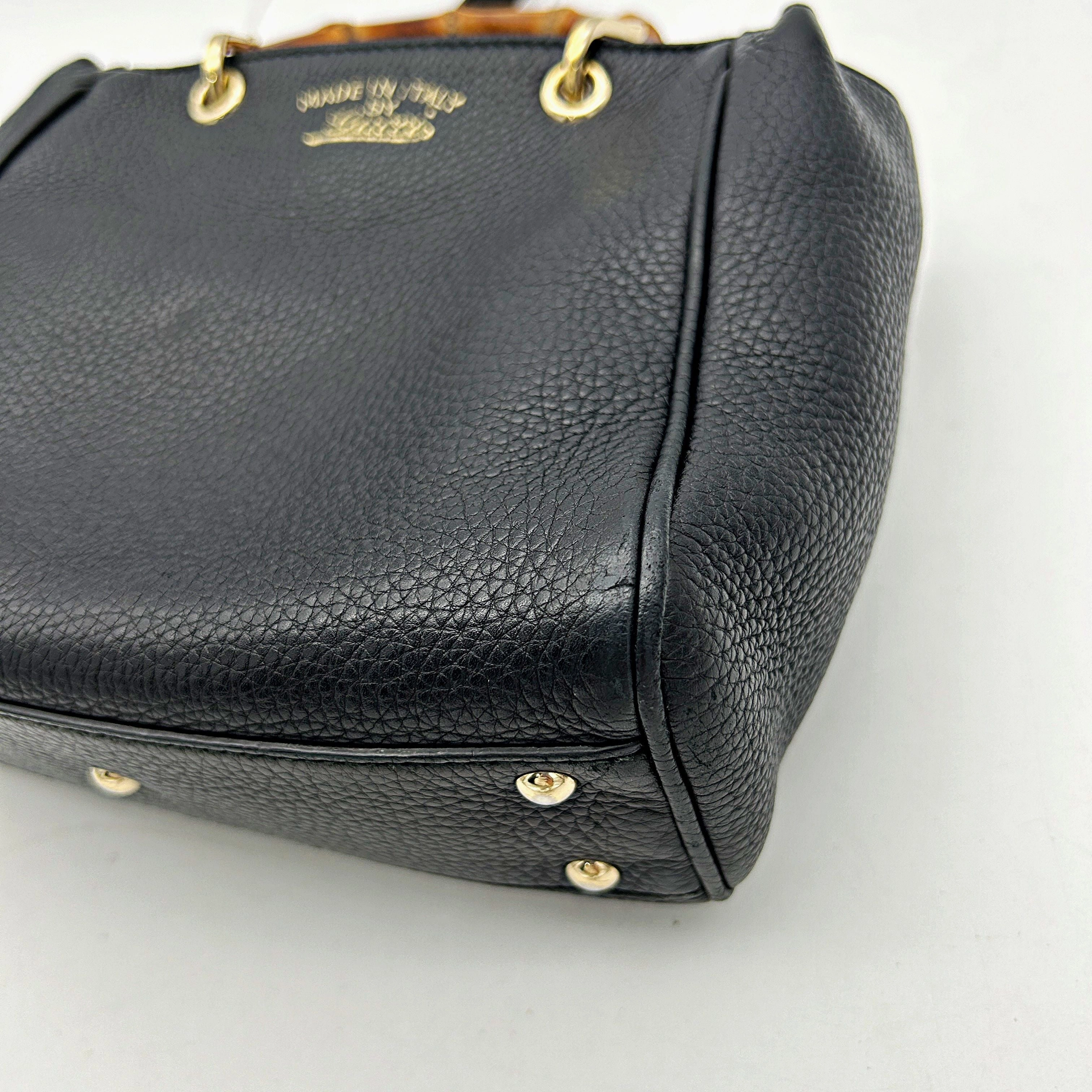 Gucci | Bags | Gucci Bamboo Shopper Leather Tote With Crossbody LA10886