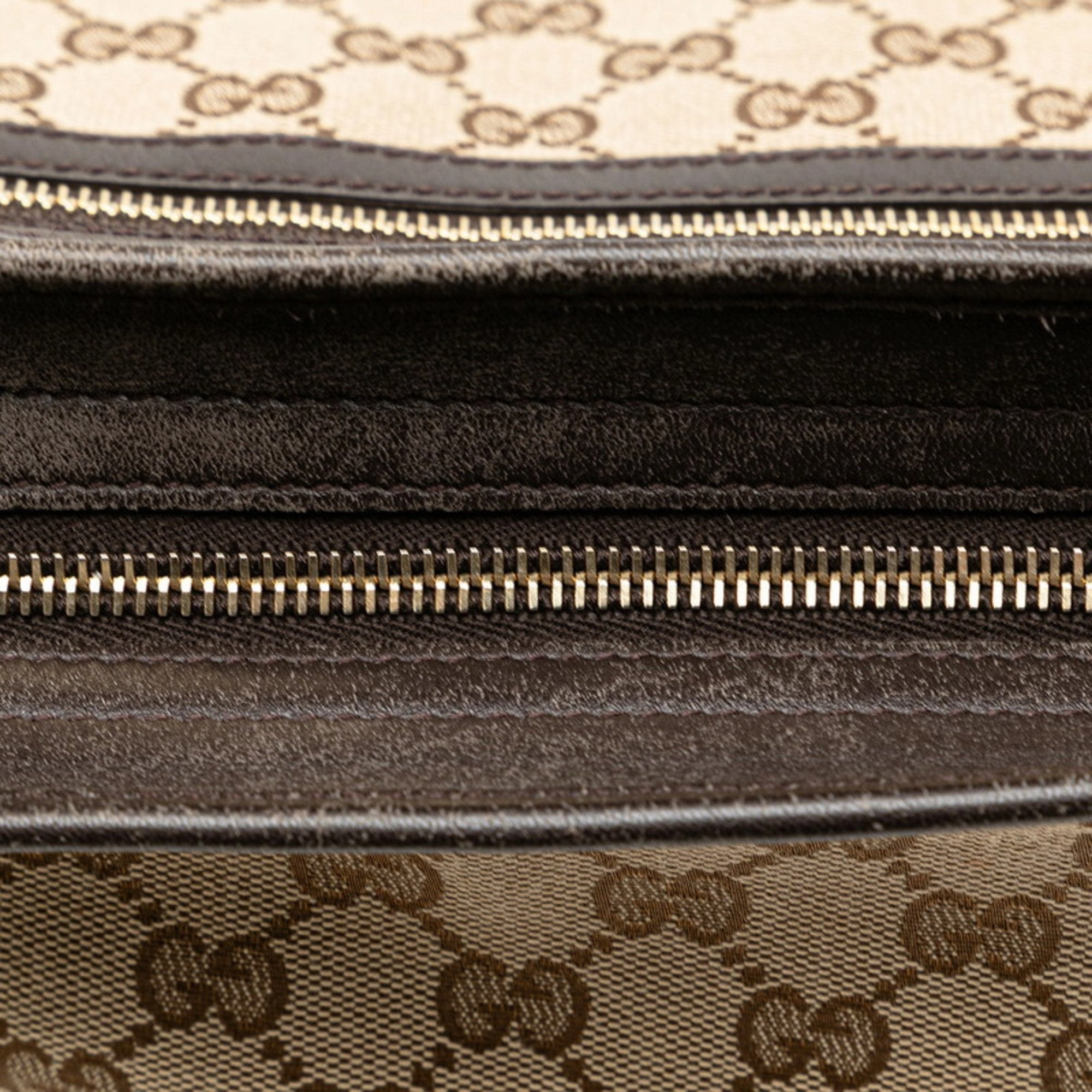 Gucci   Canvas Leather Shoulder Bag (Pre-Owned)