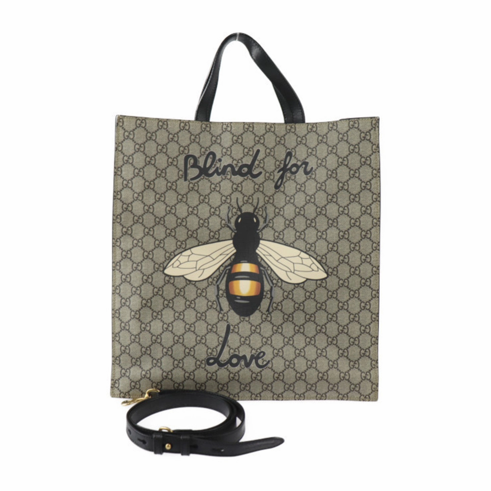 Gucci    Gg Supreme Leather Shoulder Bag Tote Bag (Pre-Owned)