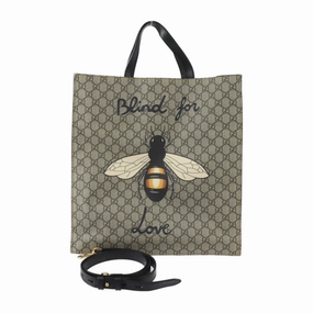 Gucci    Gg Supreme Leather Shoulder Bag Tote Bag (Pre-Owned)