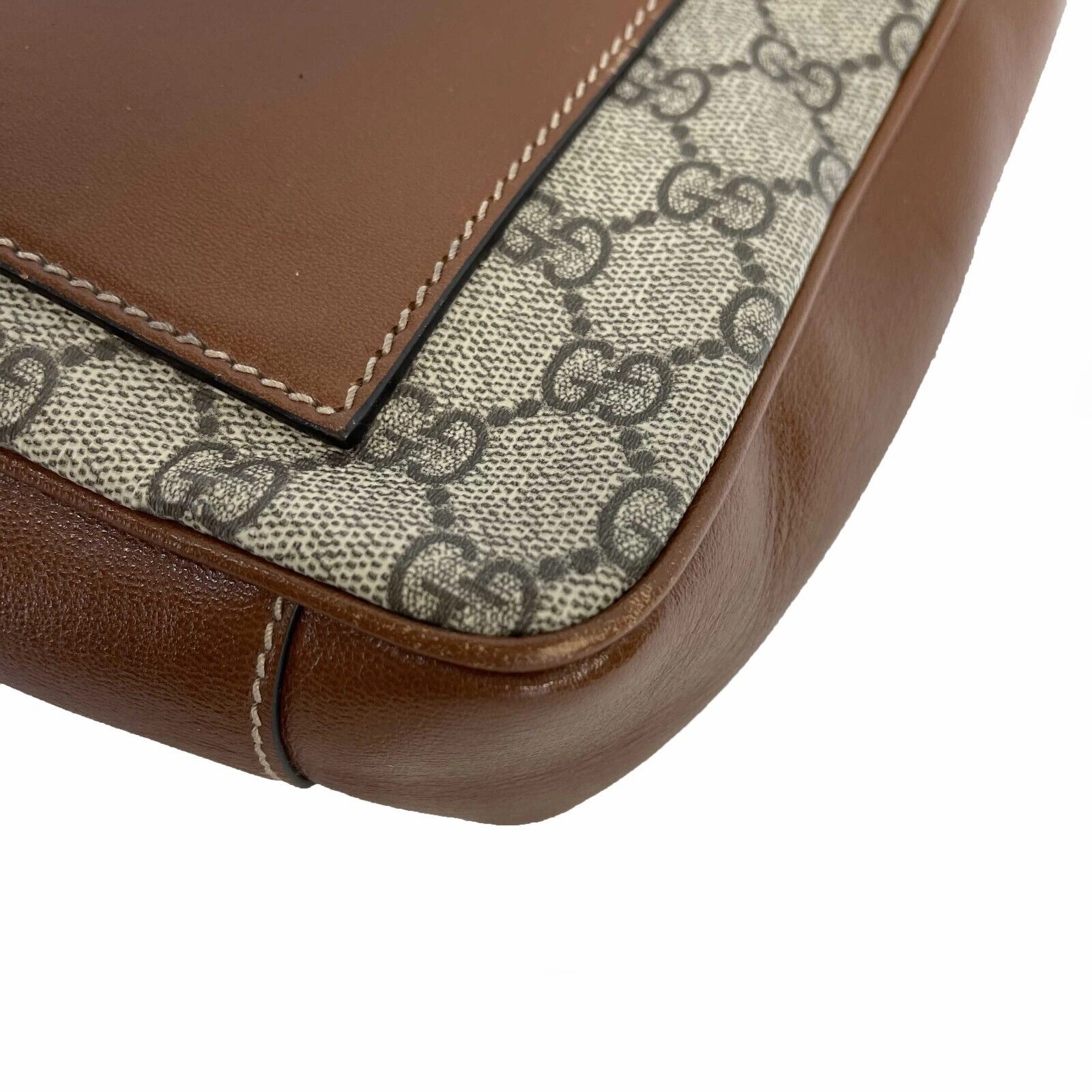 GUCCI - Padlock Mini Monogram Brown Top Handle - Crossbody / Shoulder Bag