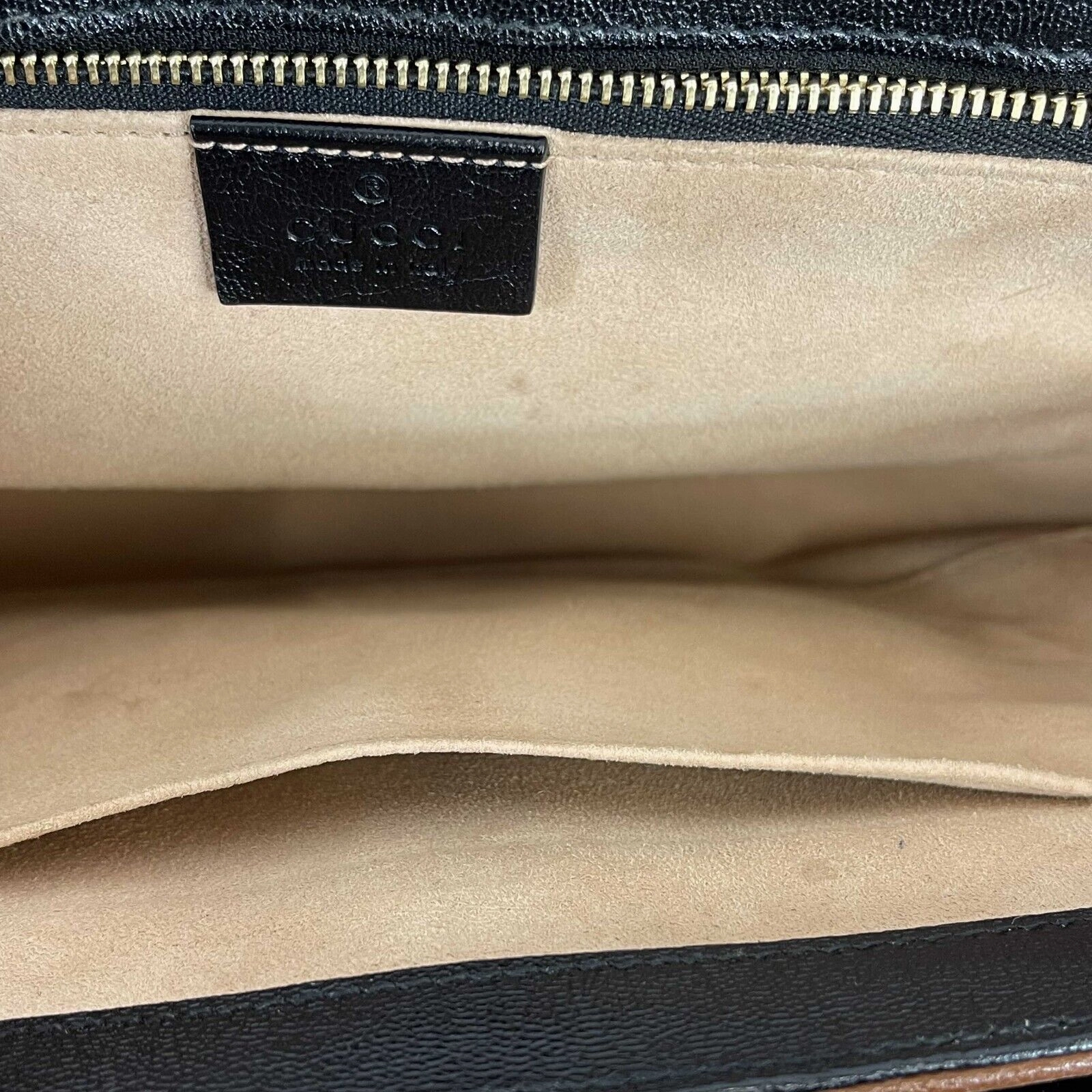GUCCI - Padlock Mini Monogram Brown Top Handle - Crossbody / Shoulder Bag
