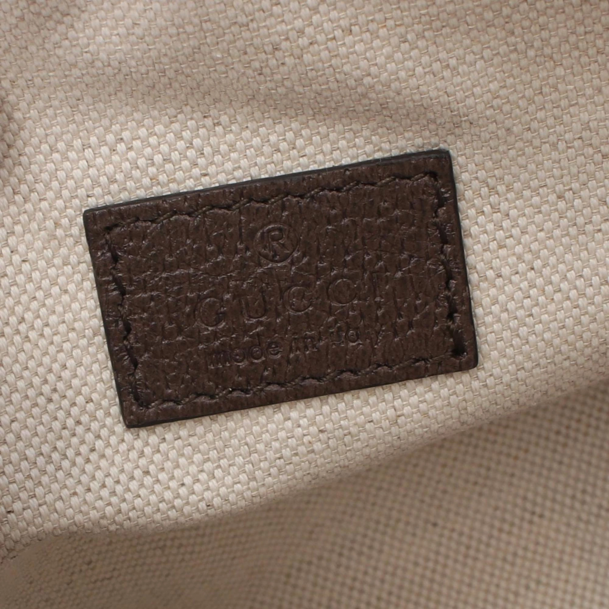 Gucci    Pvc Coated Canvas Leather Shoulder Bag (Pre-Owned)