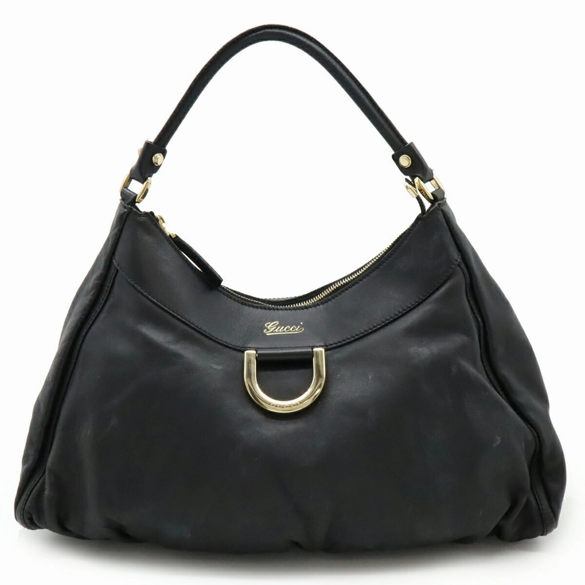 Gucci Abbey Black Leather Shoulder Bag ()