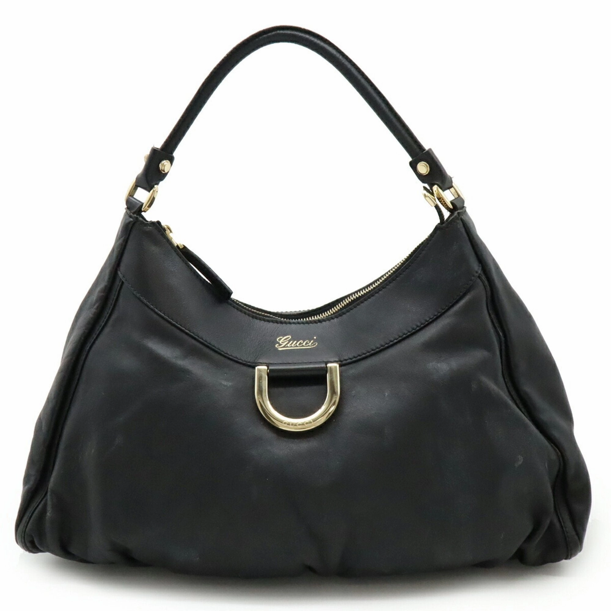 Gucci Abbey Black Leather Shoulder Bag ()