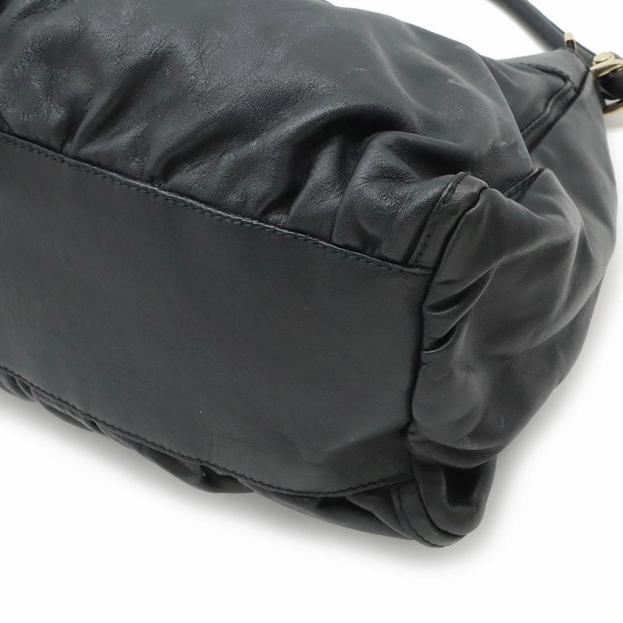 Gucci Abbey Black Leather Shoulder Bag ()