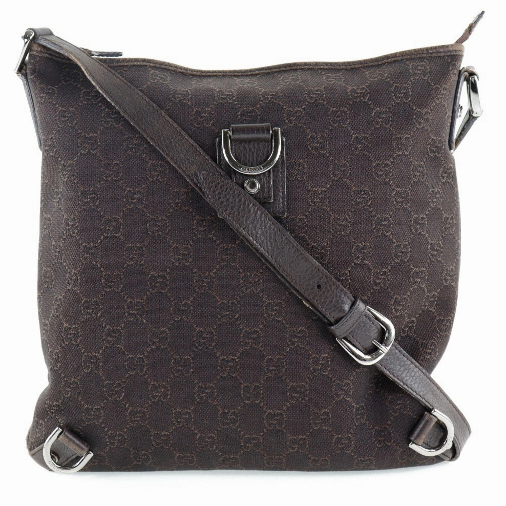 Gucci Abbey Brown Gg Canvas Shoulder Bag ()