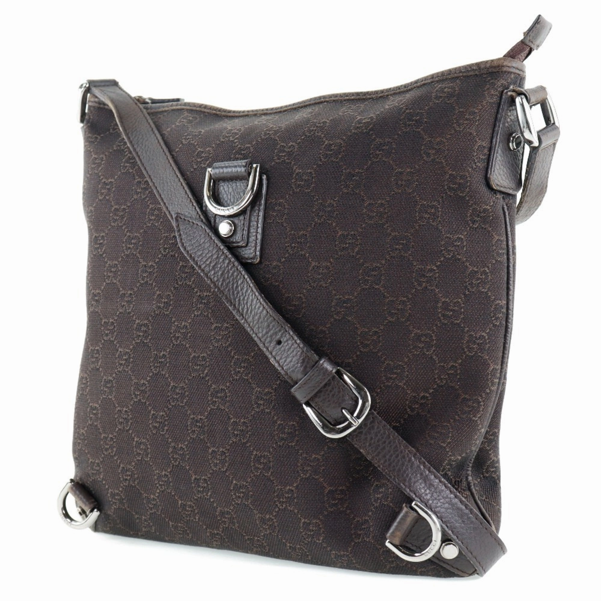 Gucci Abbey Brown Gg Canvas Shoulder Bag ()