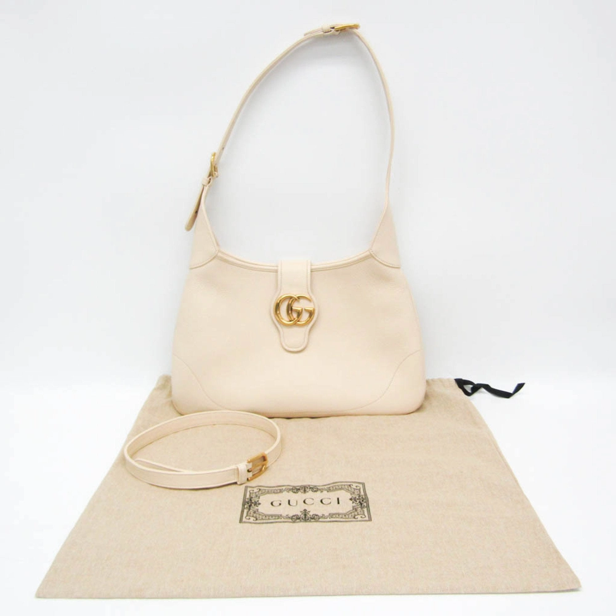Gucci Aphrodite Beige Leather Shoulder Bag ()