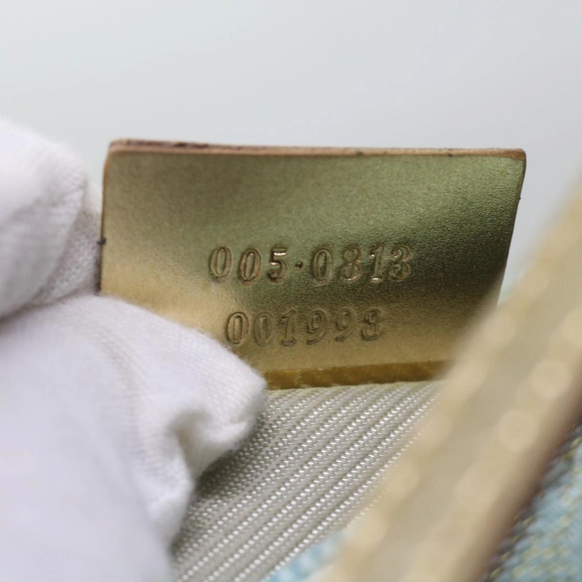 Gucci Baguette  Canvas Shoulder Bag ()