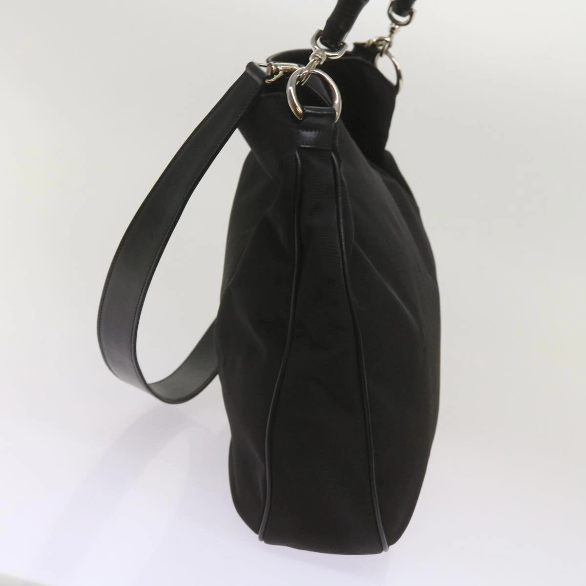 Gucci Bamboo  Canvas Shoulder Bag ()