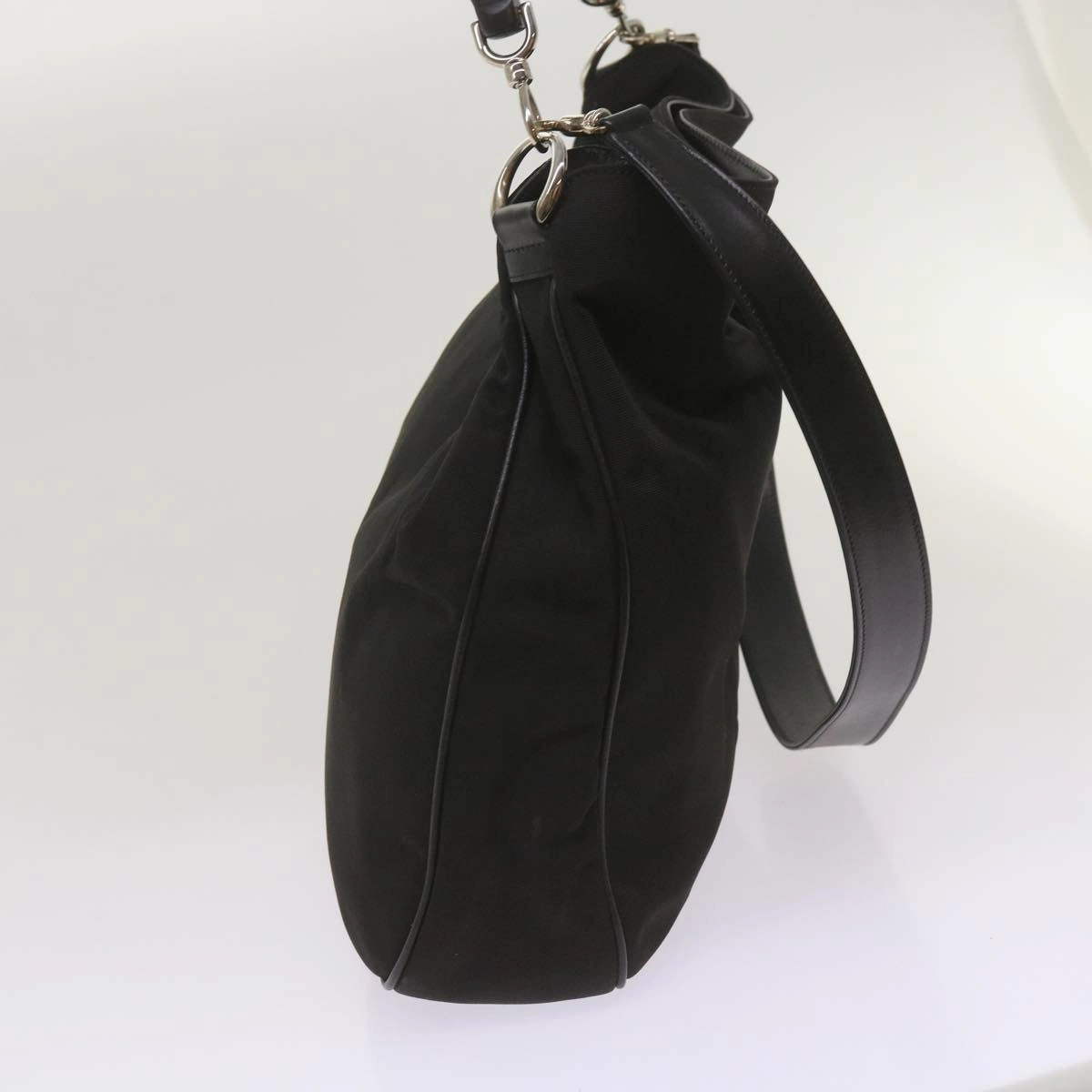 Gucci Bamboo  Canvas Shoulder Bag ()
