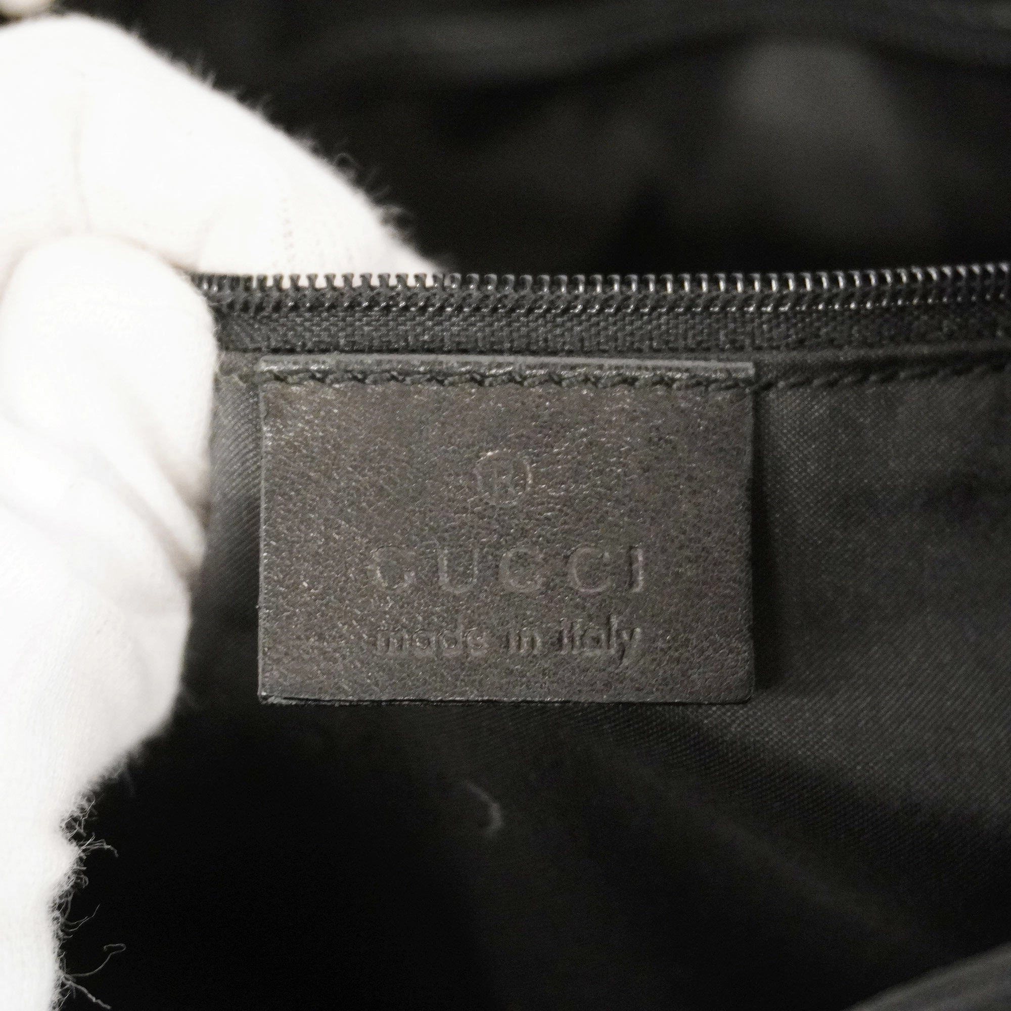 GUCCI  Bamboo Shoulder Bag 001 4006 Women's Leather Shoulder Bag Black