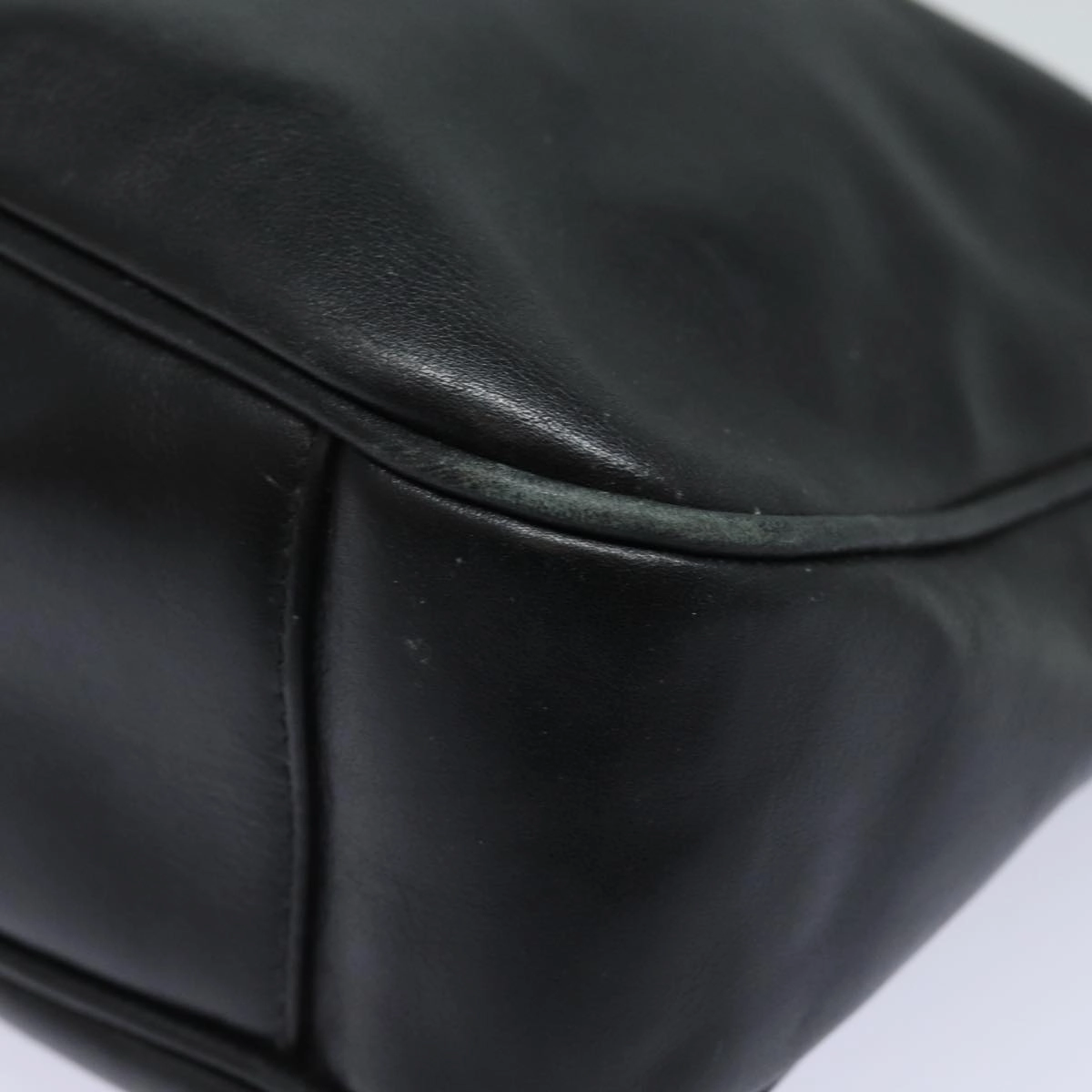GUCCI Bamboo Shoulder Bag Leather 2way Black 001 1638  80839