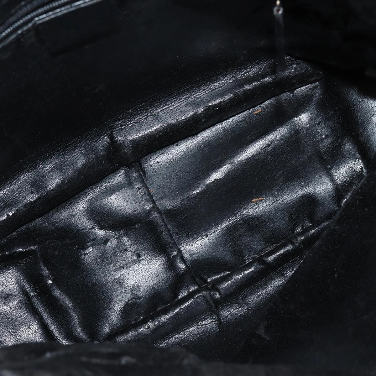 GUCCI Bamboo Shoulder Bag Leather 2way Black 001 1638  80839