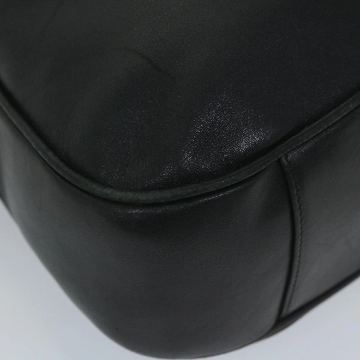 GUCCI Bamboo Shoulder Bag Leather 2way Black  57331