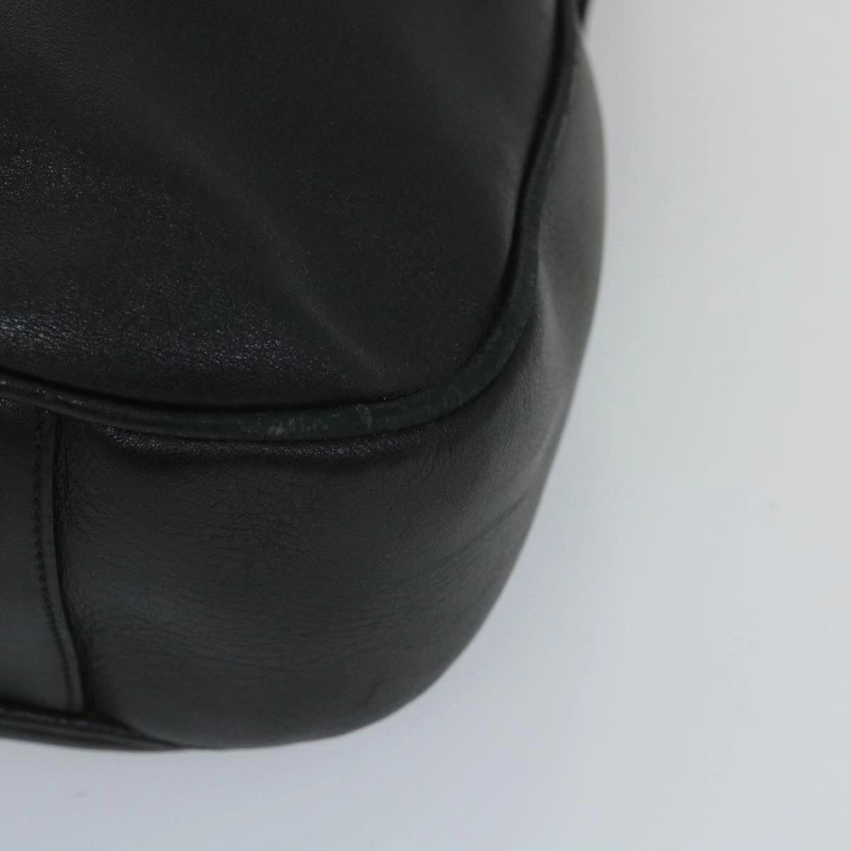 GUCCI Bamboo Shoulder Bag Leather 2way Black  57331