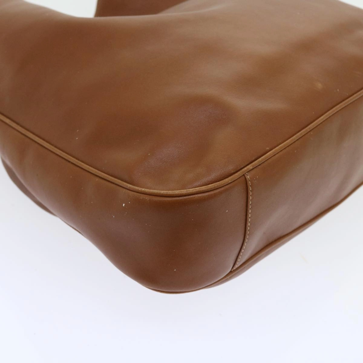 GUCCI Bamboo Shoulder Bag Leather 2way Brown  56298