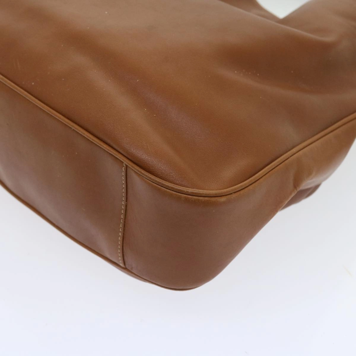 GUCCI Bamboo Shoulder Bag Leather 2way Brown  56298
