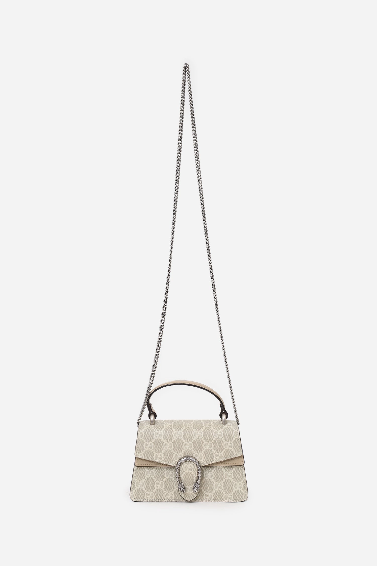Gucci Beige GG Monogram Mini Dionysus Top Handle