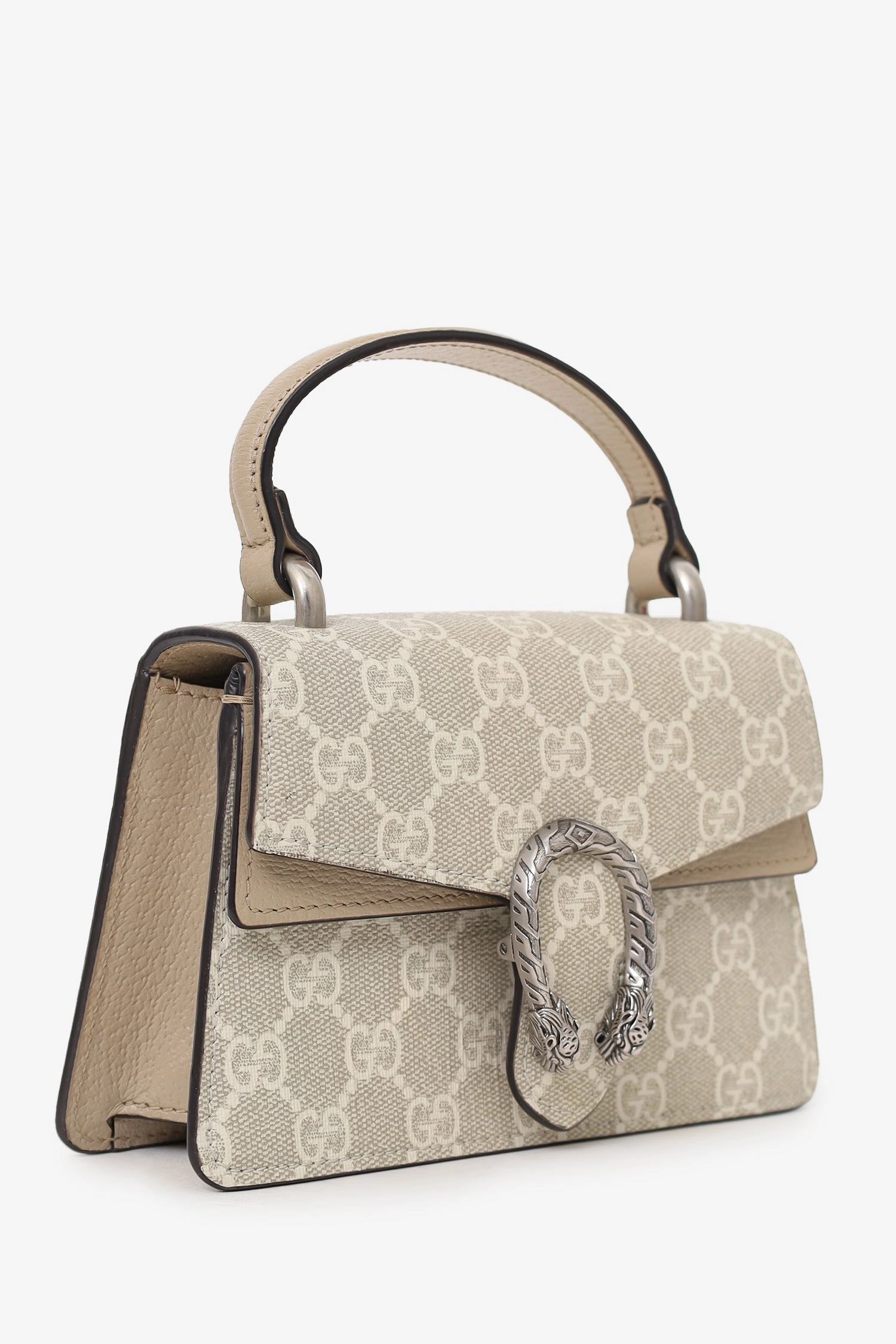 Gucci Beige GG Monogram Mini Dionysus Top Handle