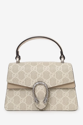Gucci Beige GG Monogram Mini Dionysus Top Handle