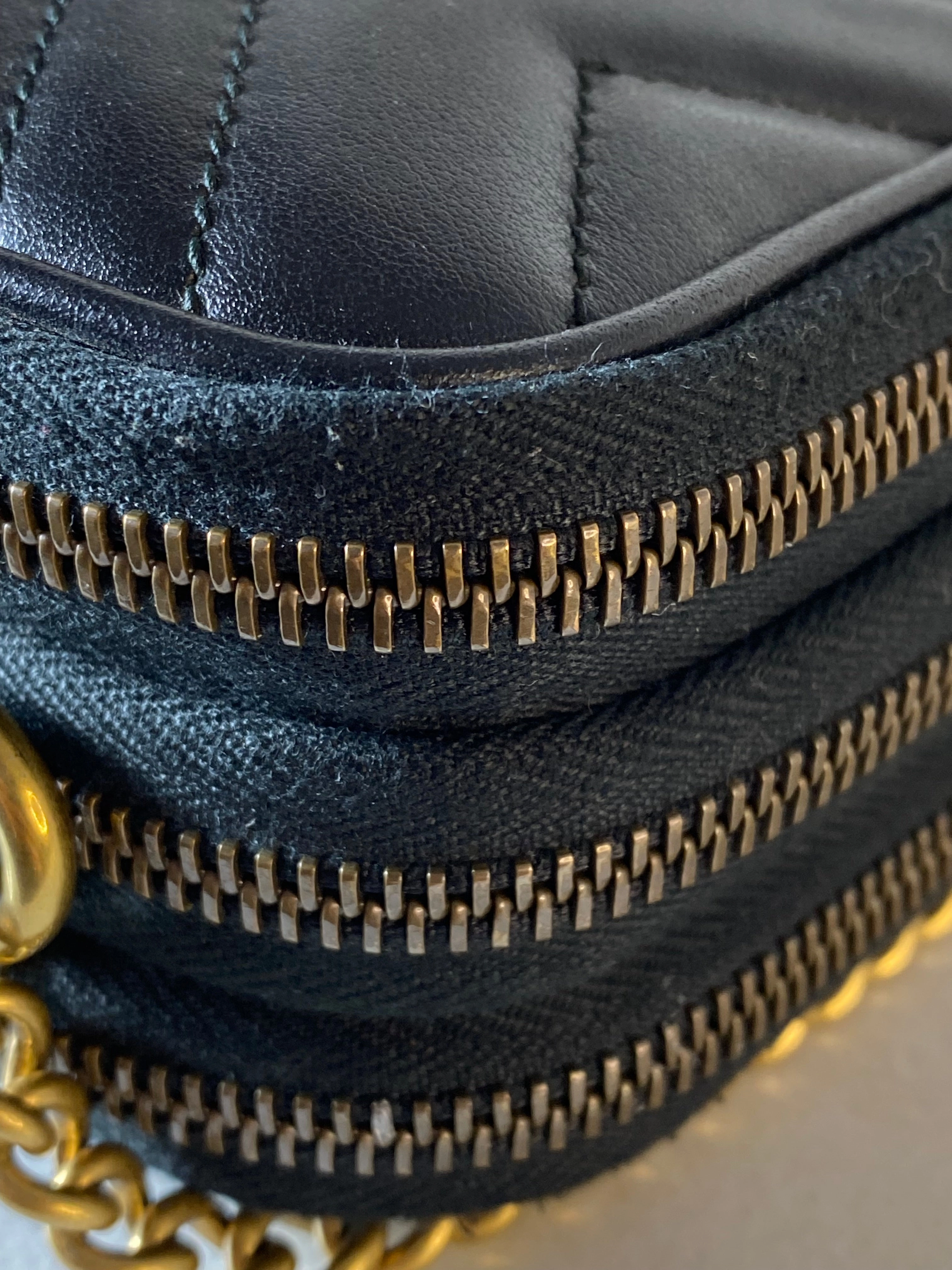 Gucci Black GG Marmont Crossbody Bag