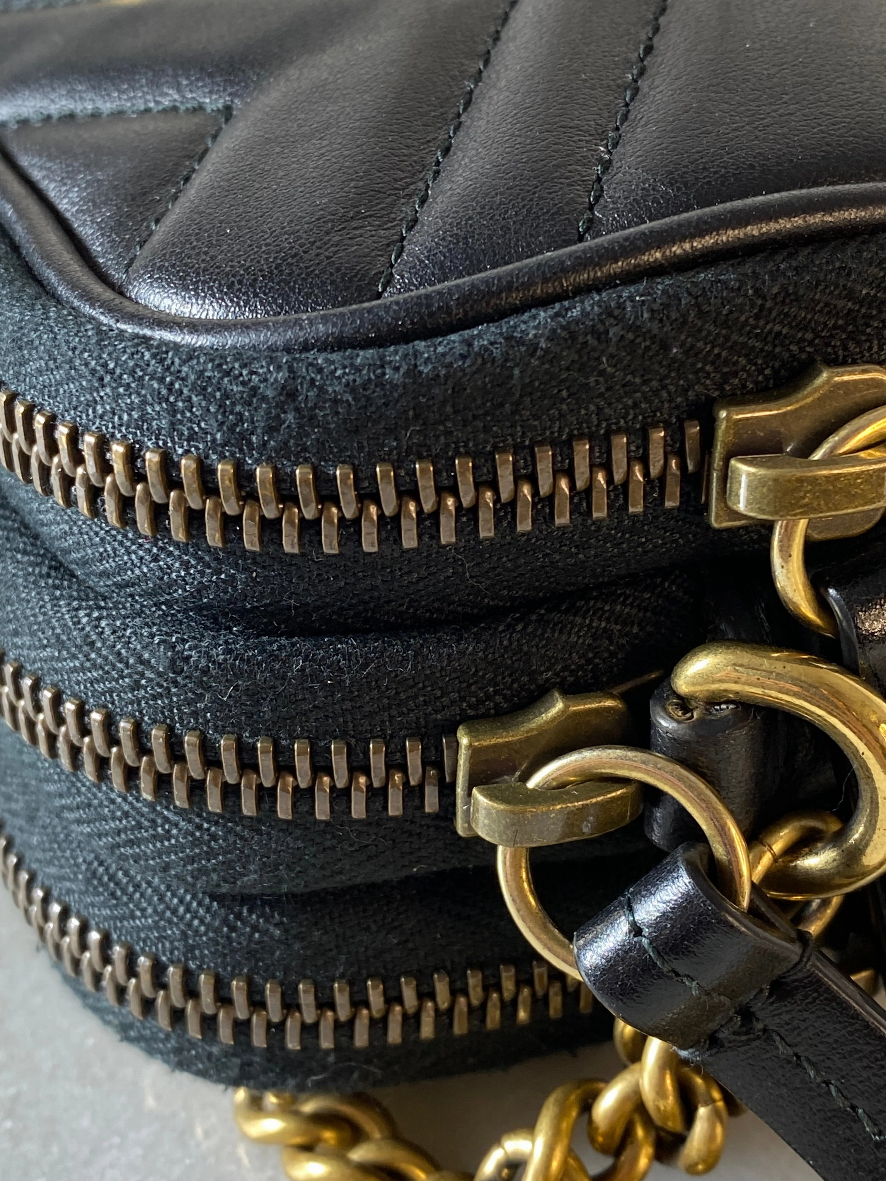 Gucci Black GG Marmont Crossbody Bag
