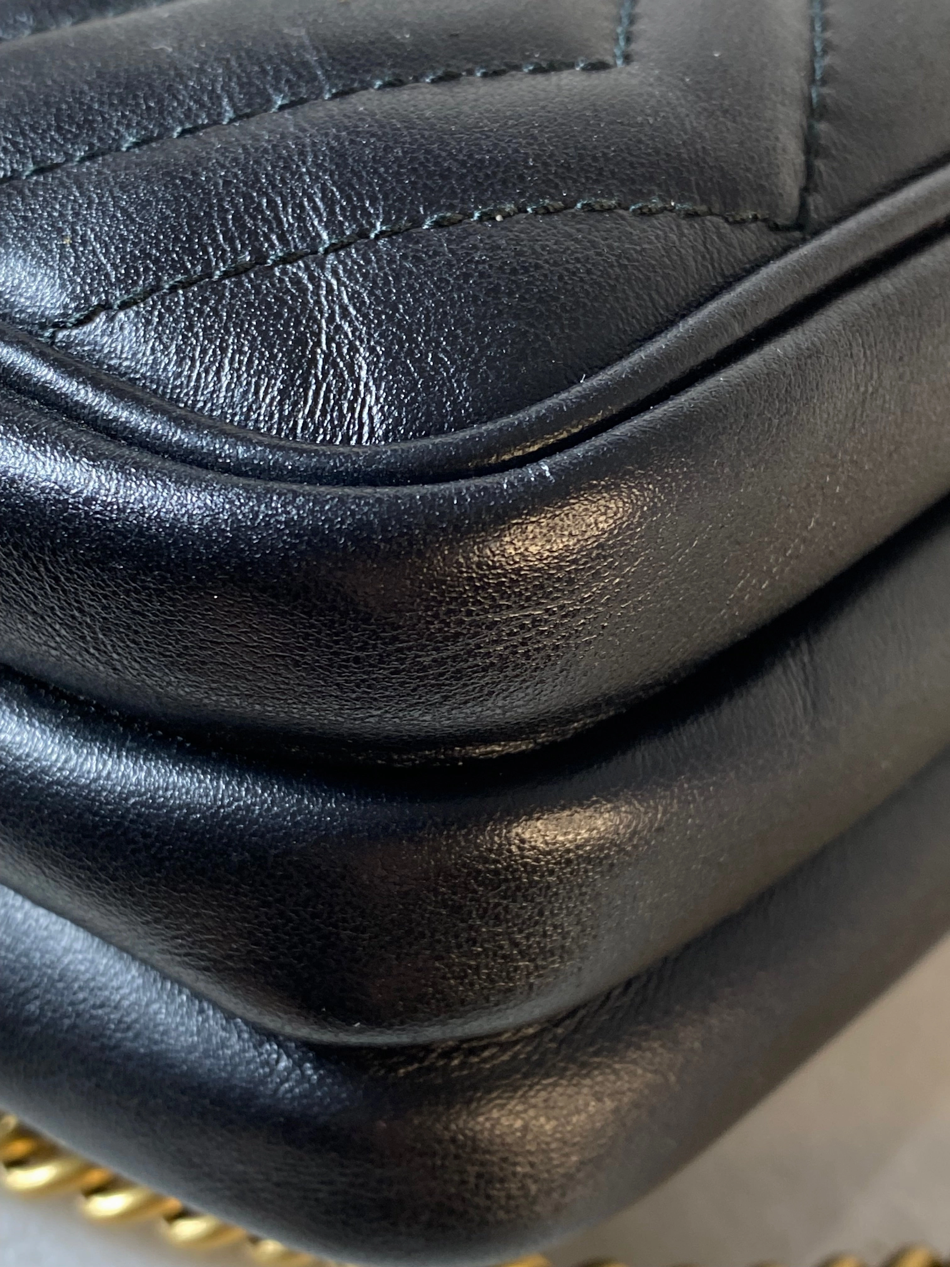 Gucci Black GG Marmont Crossbody Bag