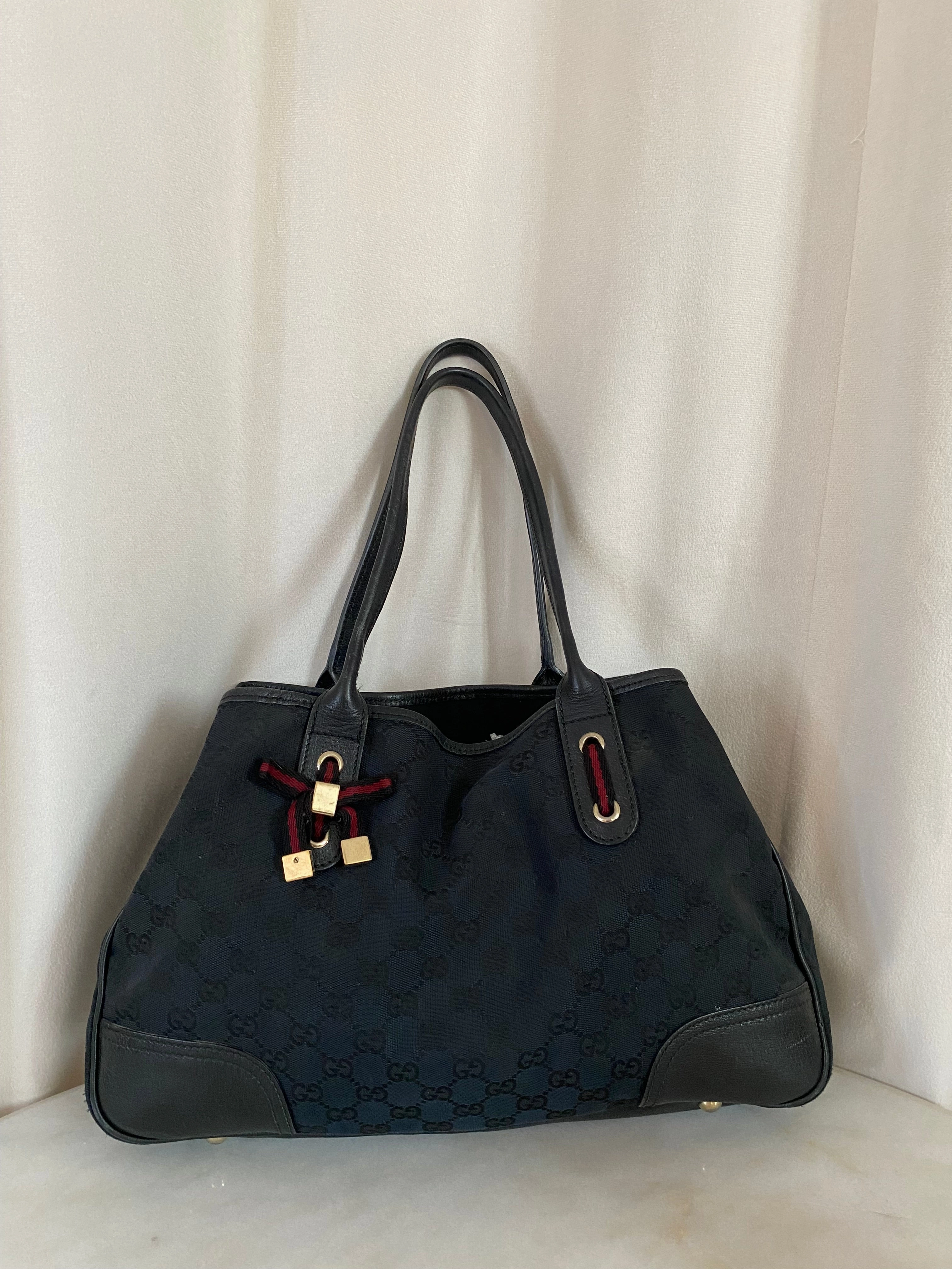 Gucci Black GG Shoulder Bag