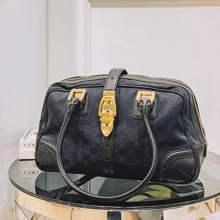 Gucci Black GG Women Shoulder Bag