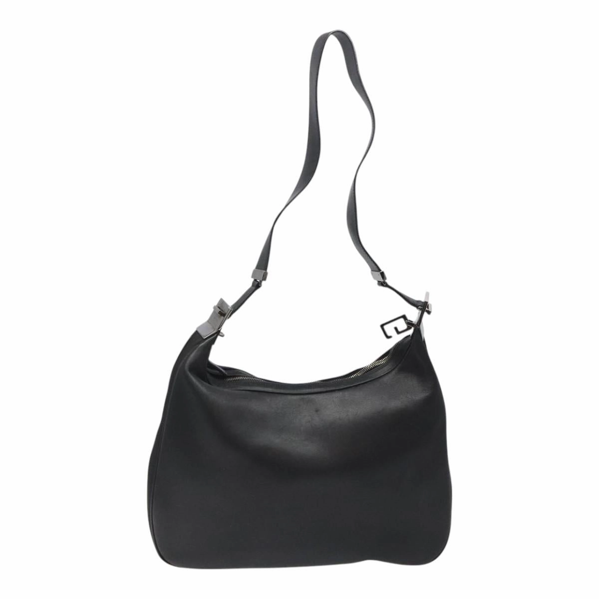 Gucci Black Leather Shoulder Bag ()