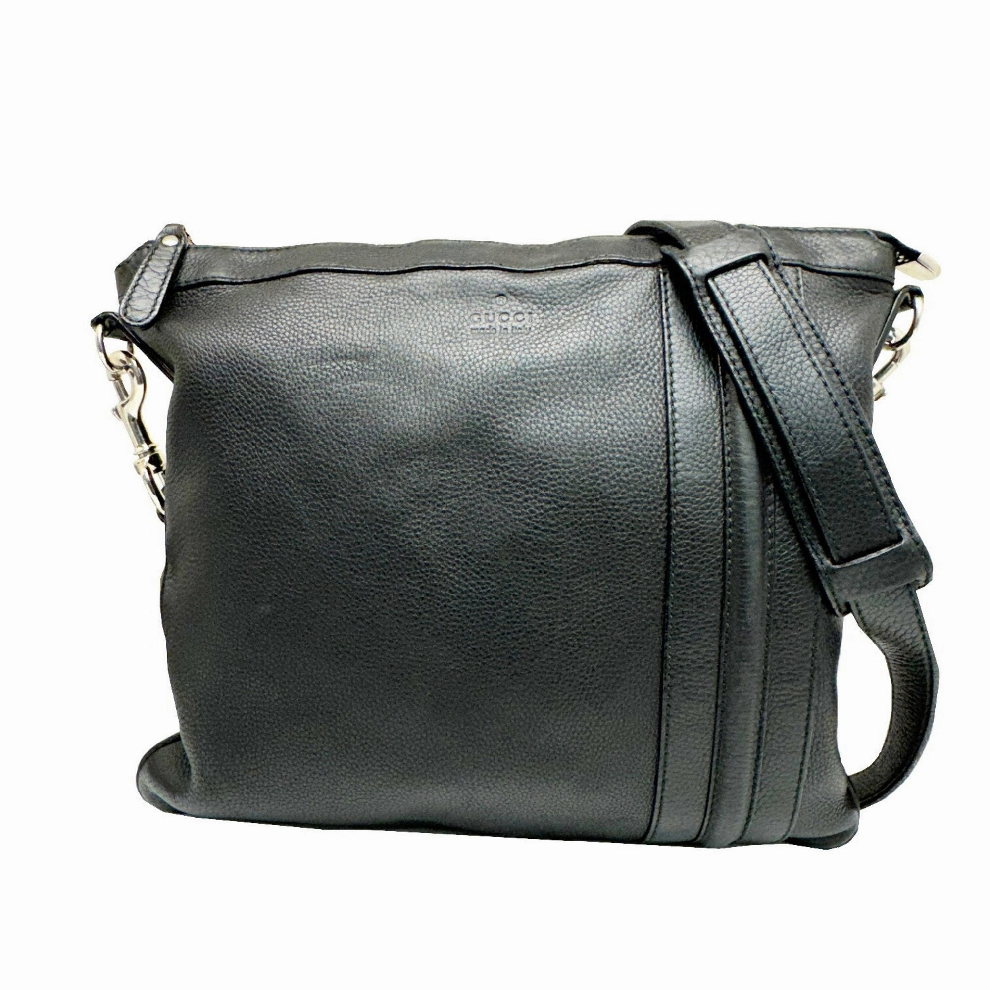 Gucci Black Leather Shoulder Bag ()