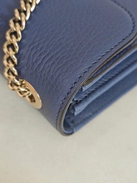 Gucci Blue Interlocking Small Crossbody Bag