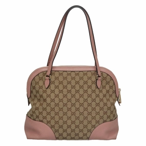 Gucci Bree Beige Canvas Shoulder Bag ()
