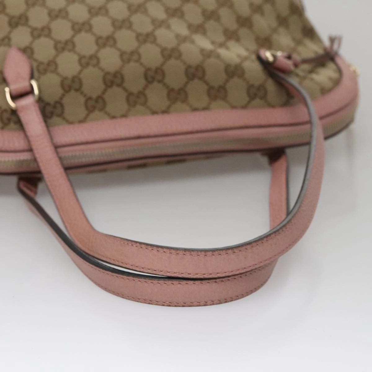 Gucci Bree Beige Canvas Shoulder Bag ()