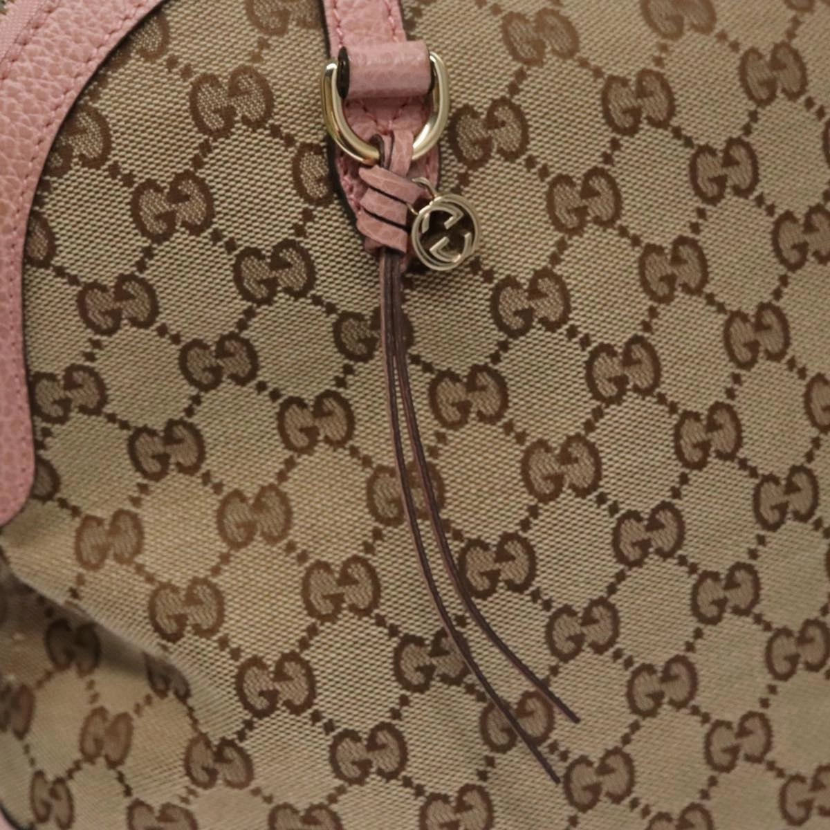 Gucci Bree Beige Canvas Shoulder Bag ()