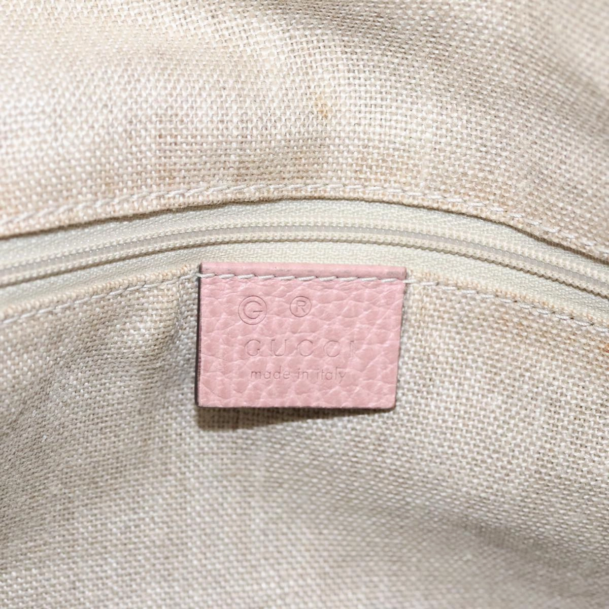 Gucci Bree Beige Canvas Shoulder Bag ()