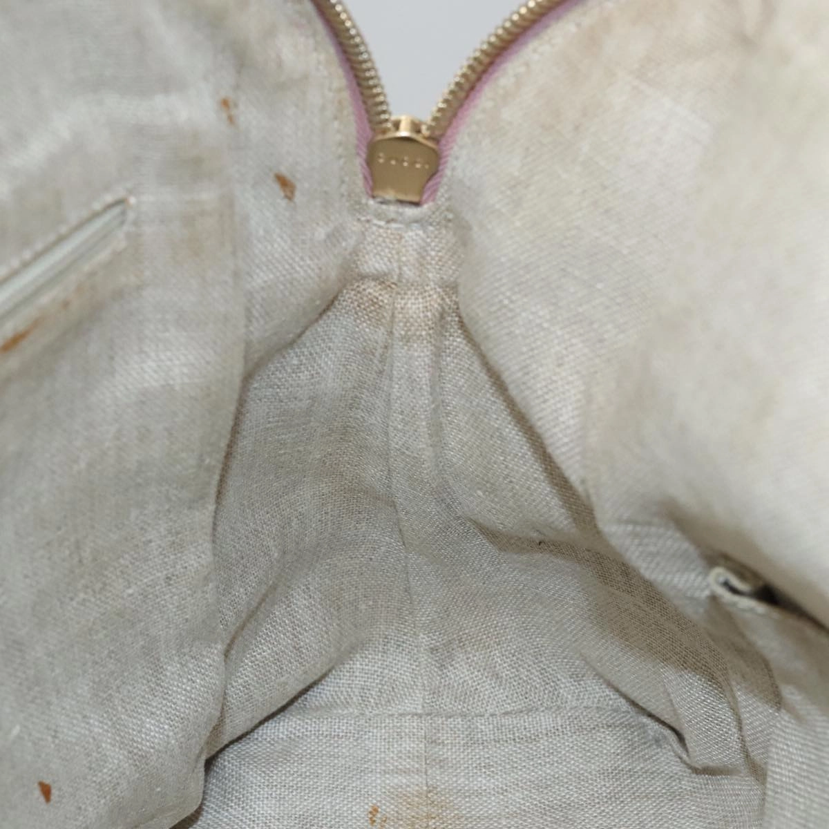 Gucci Bree Beige Canvas Shoulder Bag ()