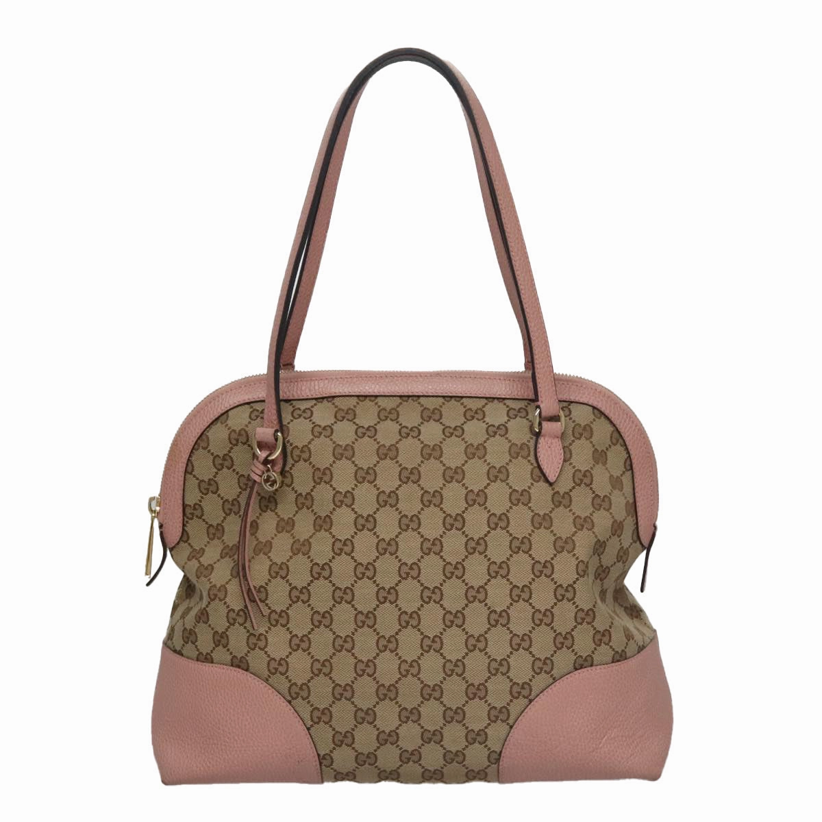 Gucci Bree Beige Canvas Shoulder Bag ()