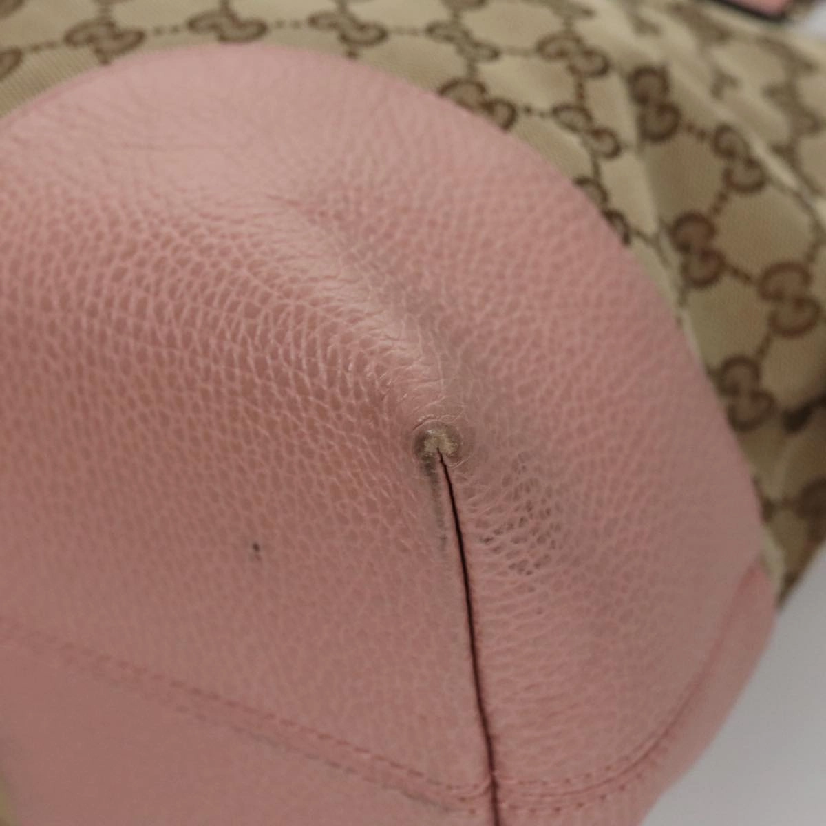 Gucci Bree Beige Canvas Shoulder Bag ()