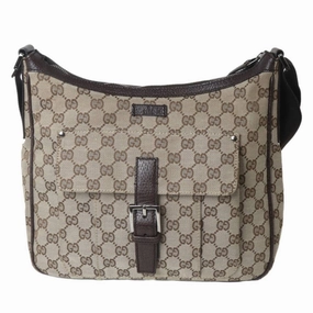 Gucci Brown Jacquard Shoulder Bag ()
