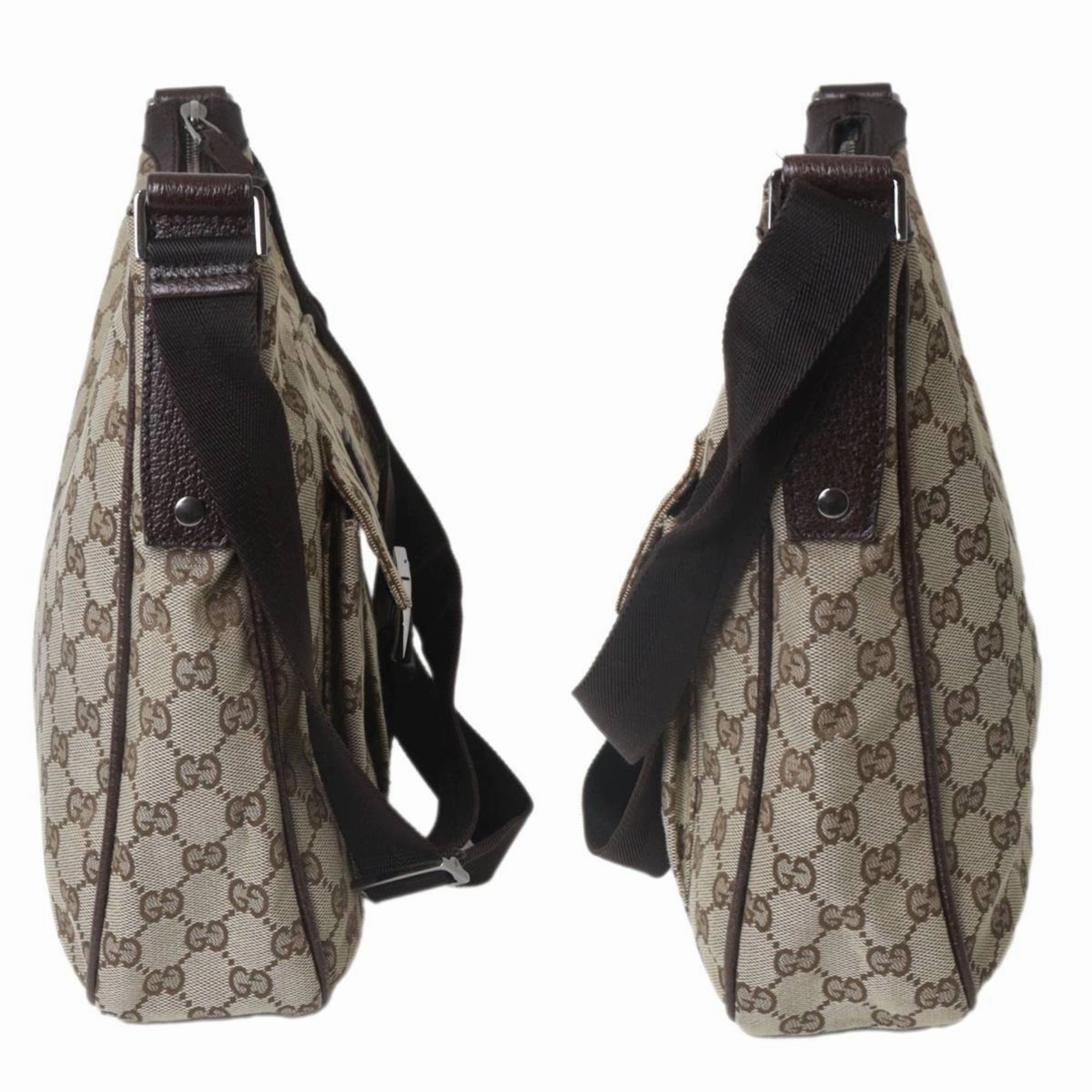 Gucci Brown Jacquard Shoulder Bag ()