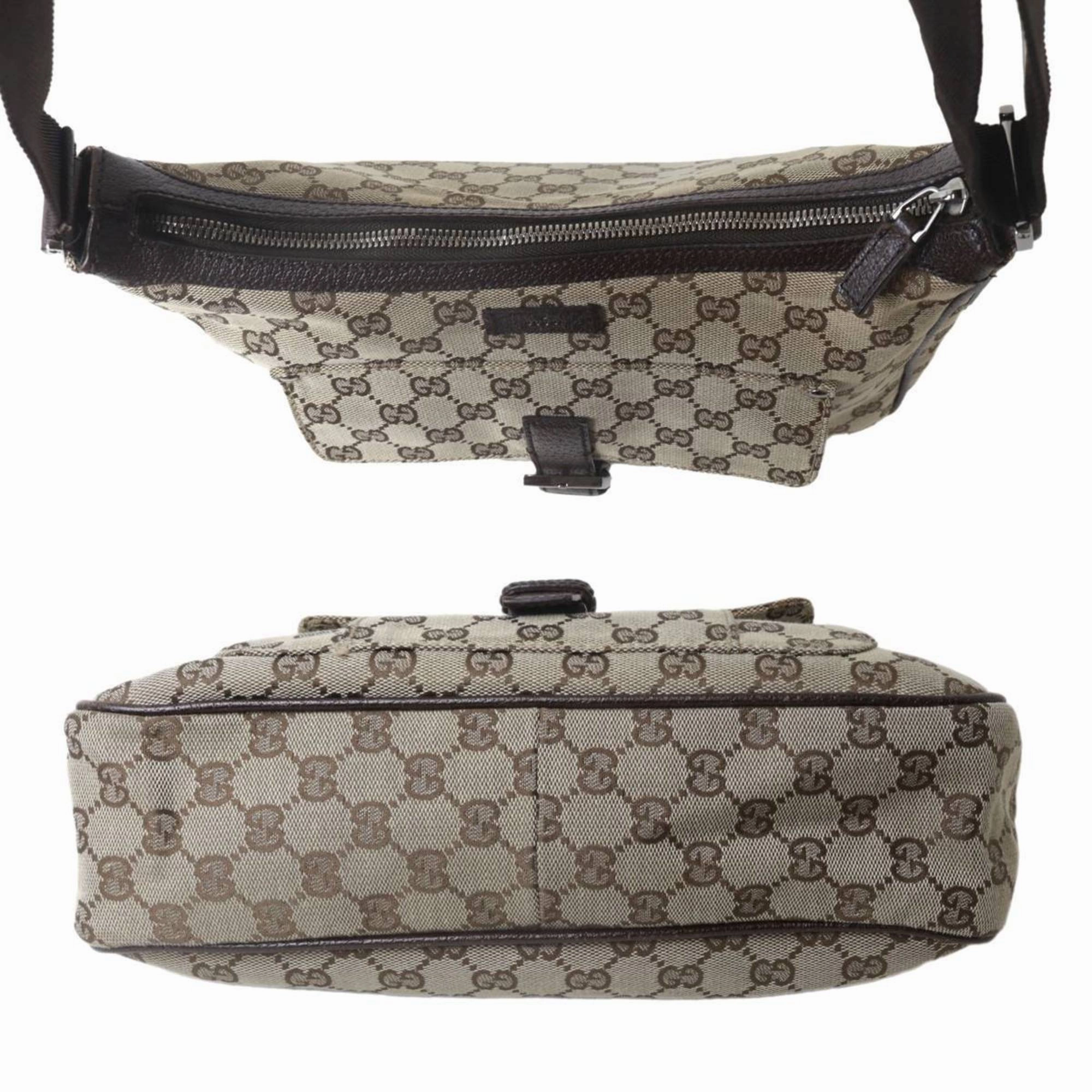 Gucci Brown Jacquard Shoulder Bag ()