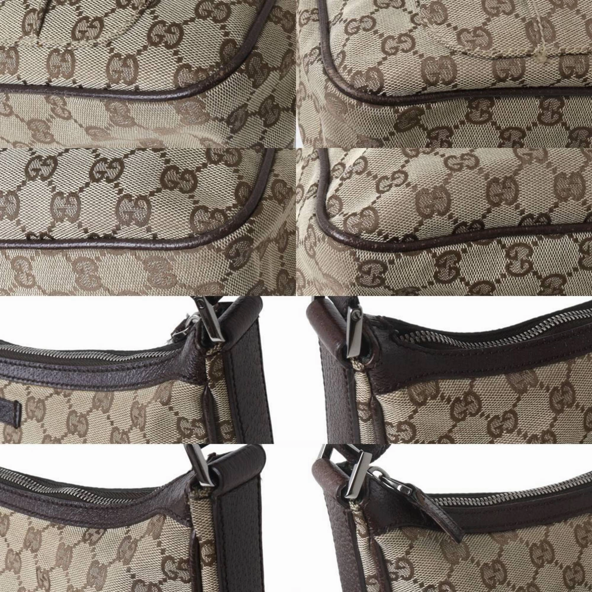 Gucci Brown Jacquard Shoulder Bag ()