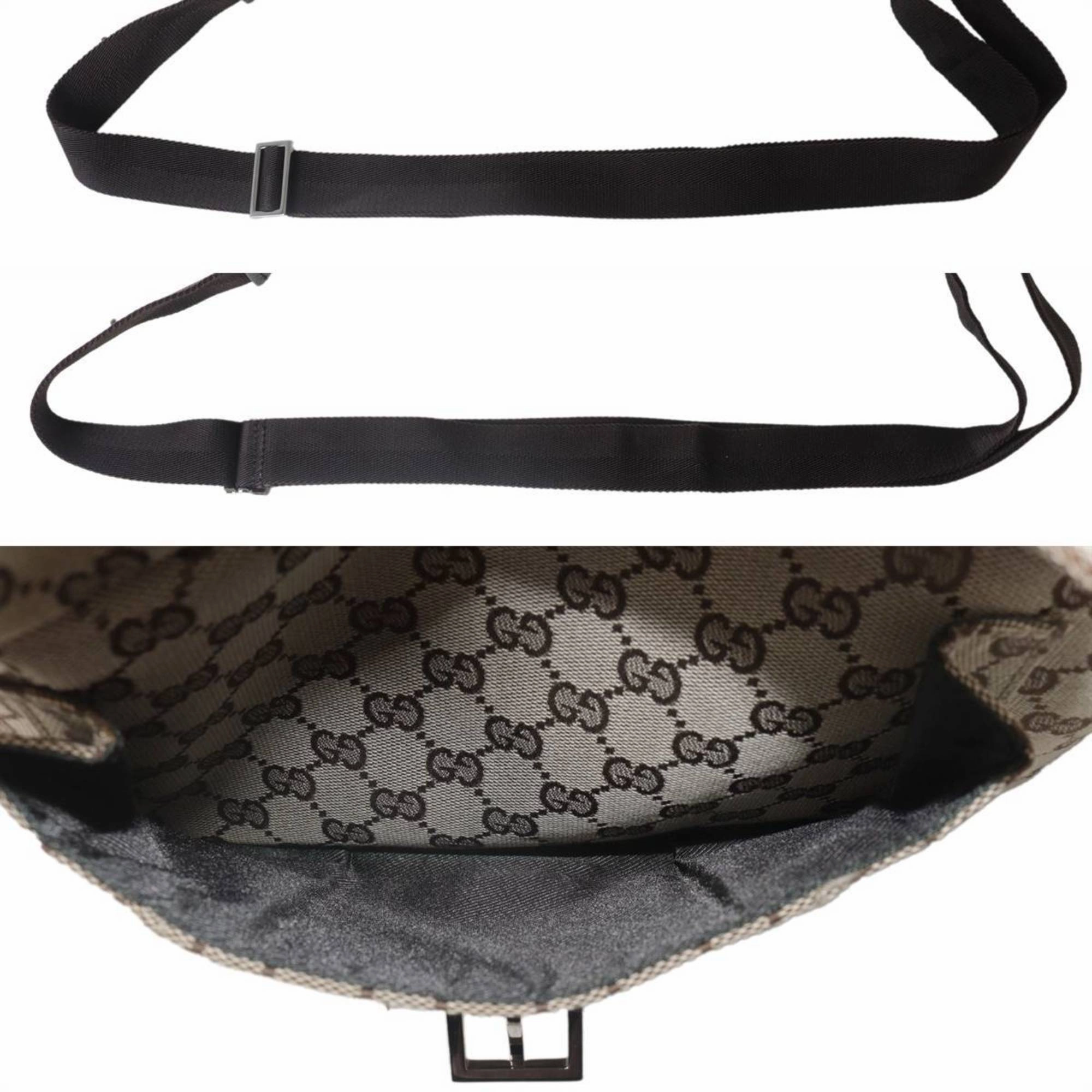 Gucci Brown Jacquard Shoulder Bag ()