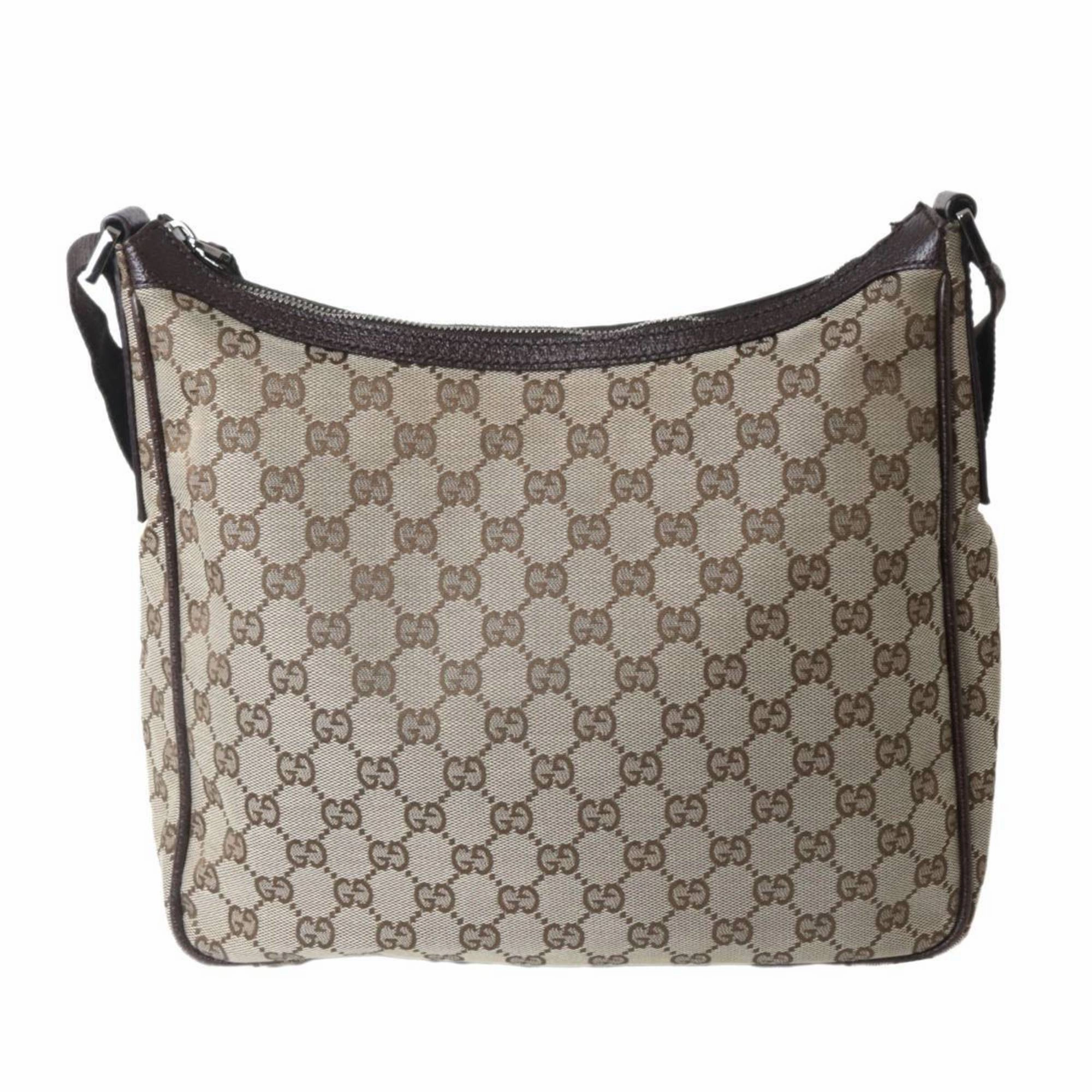 Gucci Brown Jacquard Shoulder Bag ()