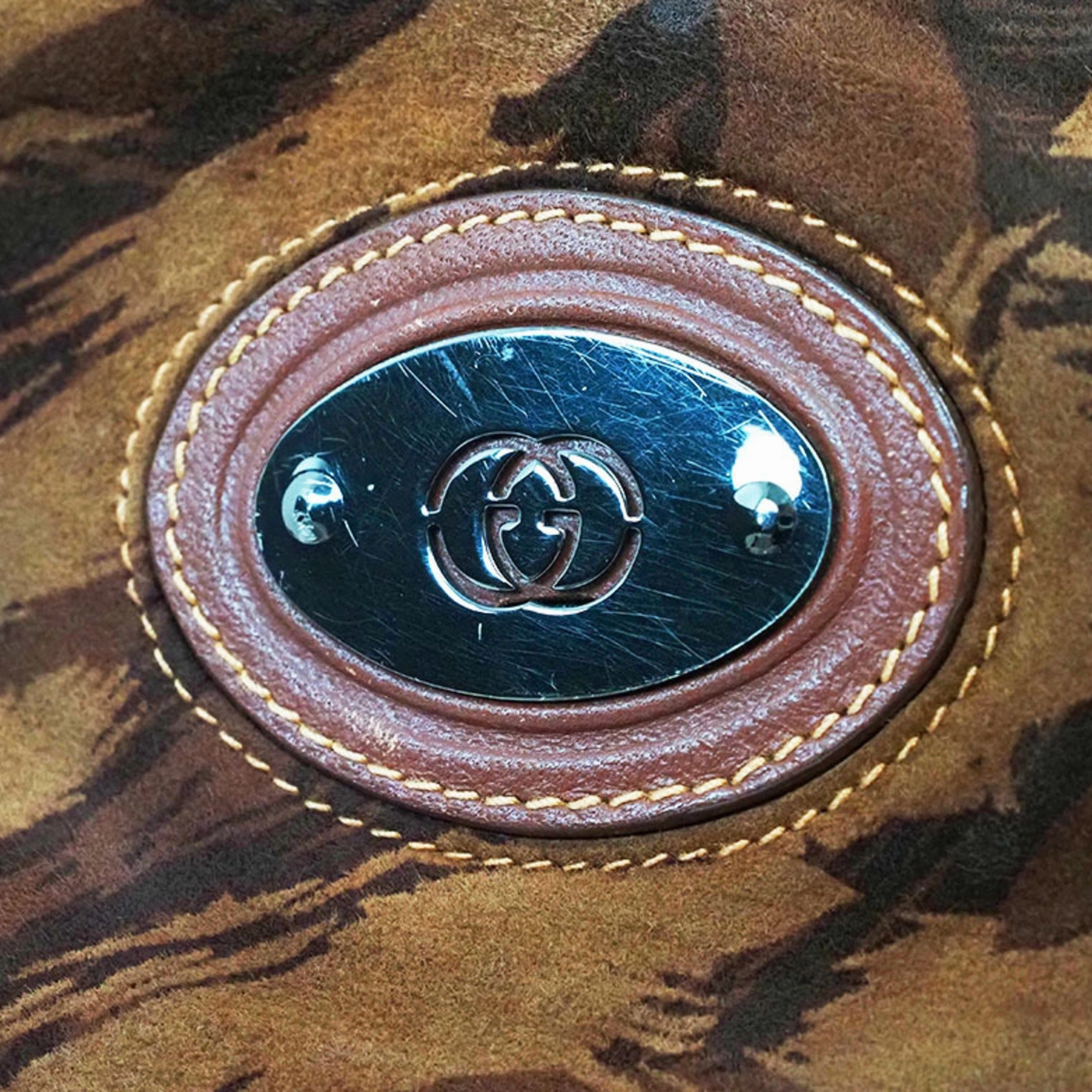 Gucci Brown Suede Shoulder Bag ()