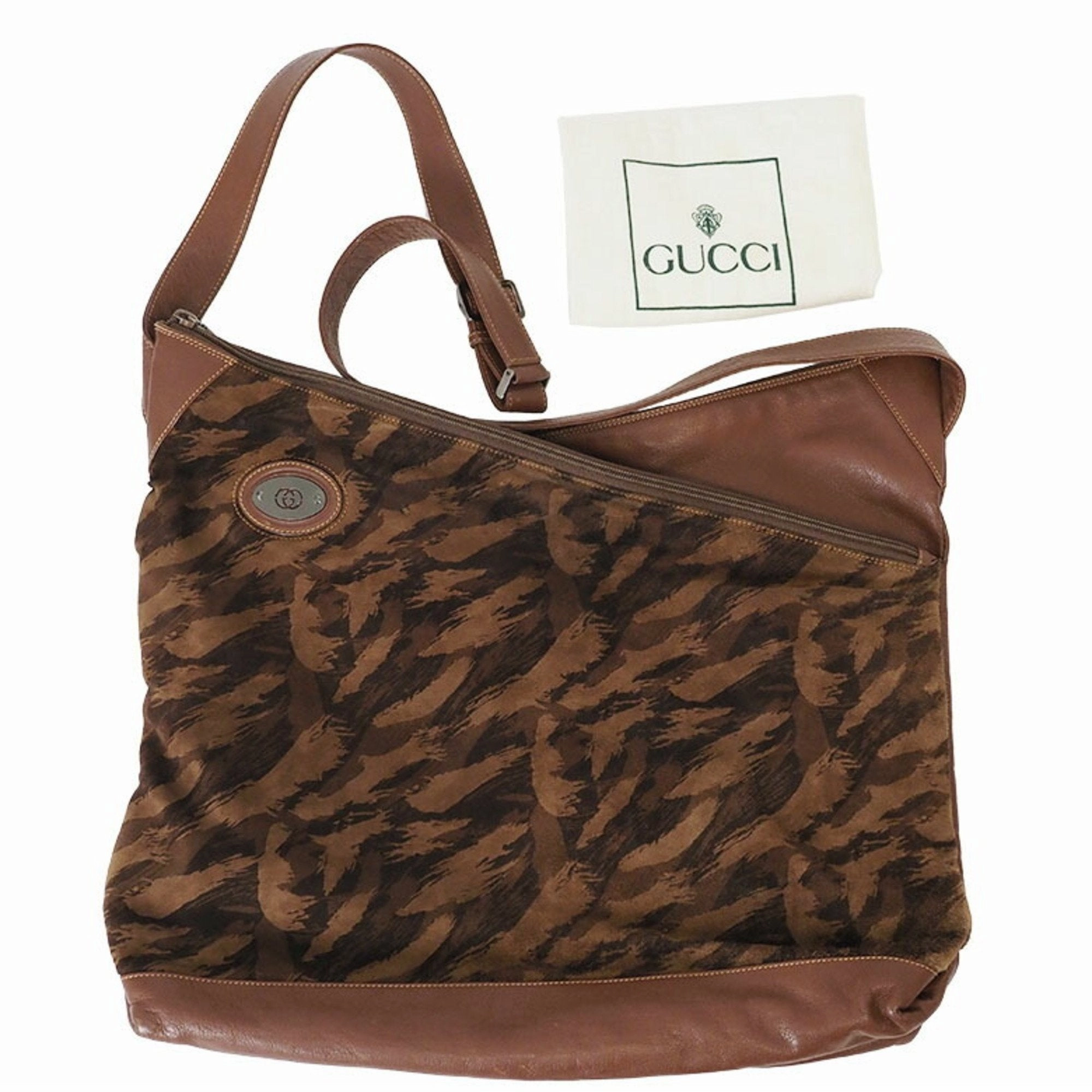 Gucci Brown Suede Shoulder Bag ()