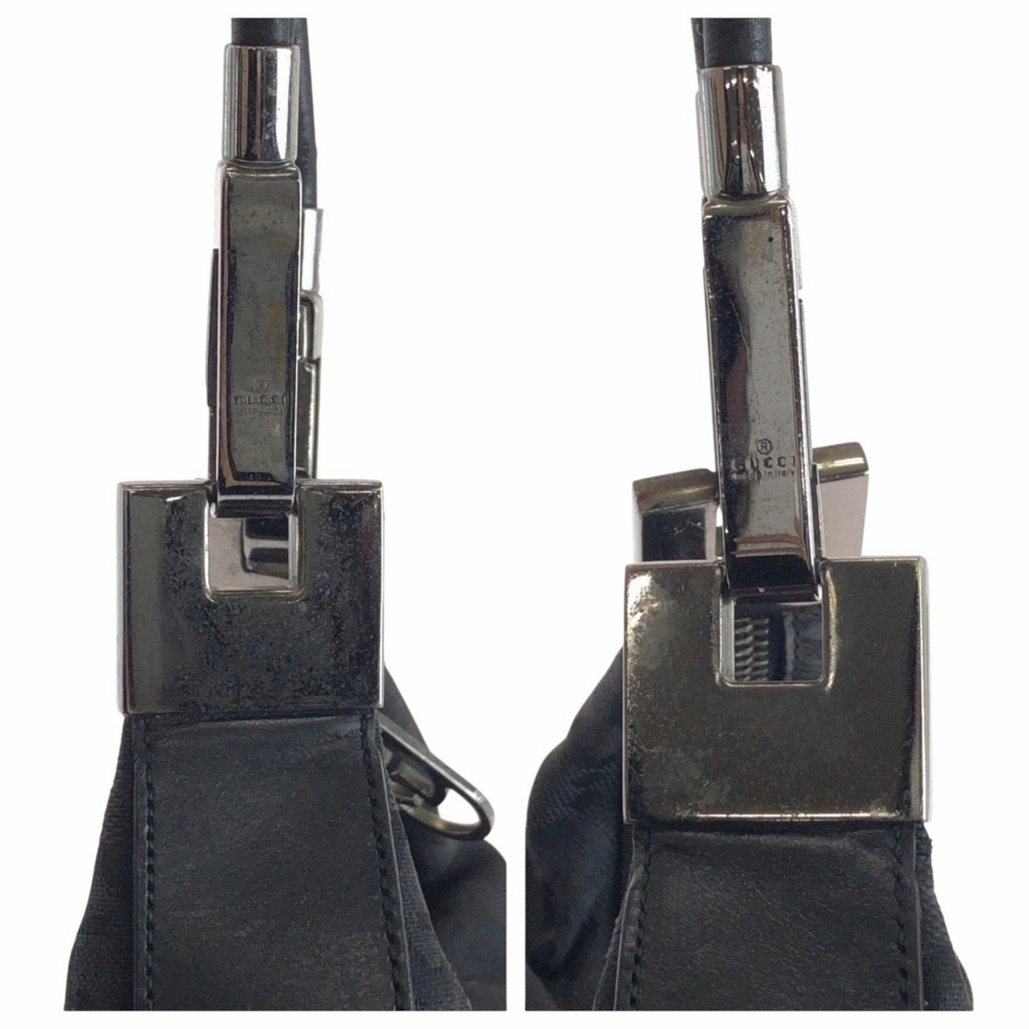 Gucci Canvas Leather Shoulder Bag (Pre-Owned)